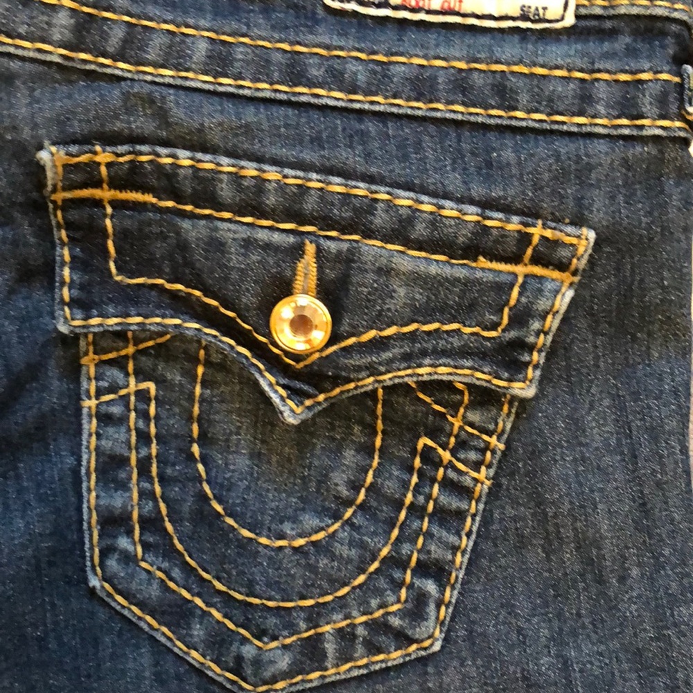 True religion flared bootcut  jeweled jeans